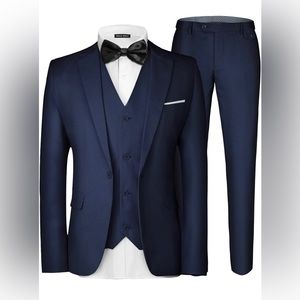 2/$40 NWT mens three piece navy suit sz XL